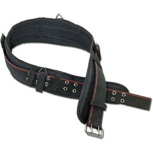 Ergodyne Arsenal 5555 5-Inch Padded Base Layer Work Belt - 1 Each - Large (L) - Buckle Attachment - 5" Height Length - Black - Polyester, Nickel Plated, Metal, Foam