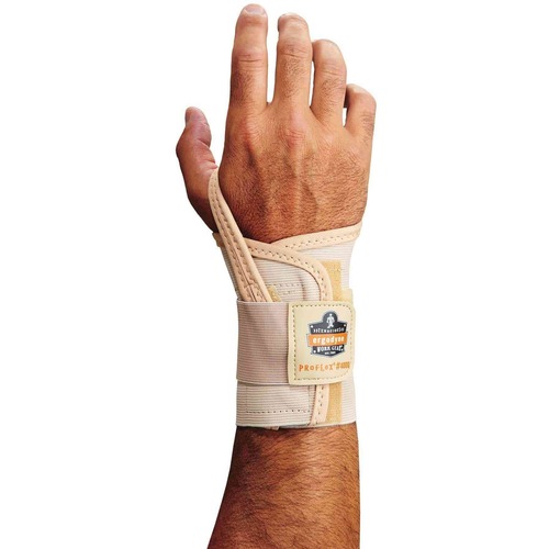 Ergodyne ProFlex 4000 Single Strap Wrist Support - 6" - Tan - 1 Each