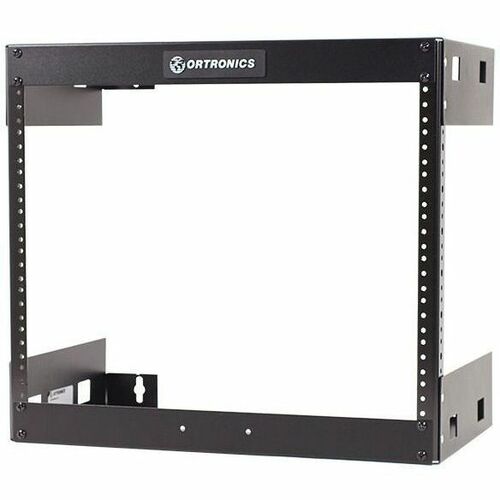 Ortronics Wall Mount Rack - Fixed - 8RU - 17.75 in H X 19.78 in W X 12 in D - Black