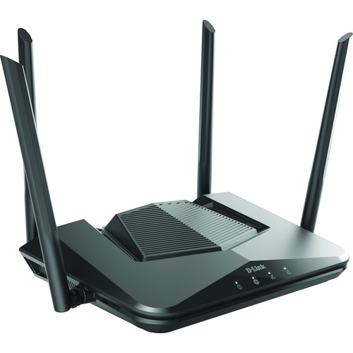 D-Link EXO AX DIR-X3260 Wi-Fi 6 IEEE 802.11ax Ethernet Wireless Router - Dual Band - 2.40 GHz ISM Band - 5 GHz UNII Band - 400 MB/s Wireless Speed - 4 x Network Port - 1 x Broadband Port - Gigabit Ethernet - VPN Supported - Desktop