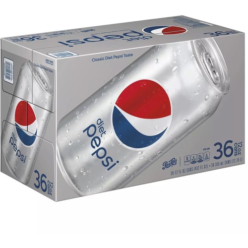 Diet Pepsi - Zero-calorie cola soft drink - Light crisp taste - Zero sugar - Zero carbs - Carbonated cola flavor - Caffeinated cola drink - 12 oz cans - 36/case. 