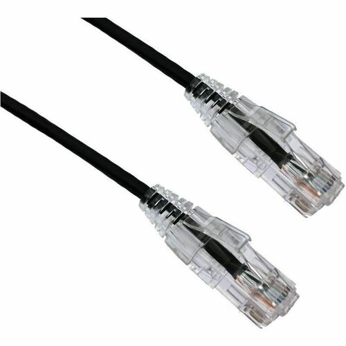 Axiom 6IN CAT6 BENDnFLEX Ultra-Thin Snagless Patch Cable 550mhz (Black) - 6" Category 6 Network Cable for Network Device - First End: 1 x RJ-45 Network - Male - Second End: 1 x RJ-45 Network - Male - Patch Cable - Gold Plated Contact - Riser, CMR - 28 AWG