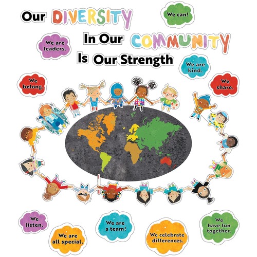 Our Strength Is Our Diversity Bulletin Board Set - Bulletin Board Sets - CDP110534