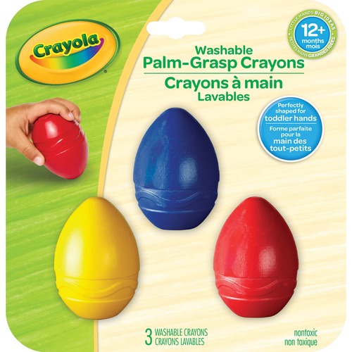 Washable Tripod Grip Crayons, Assorted Colors, 8/Pack - Office Express  Office Products