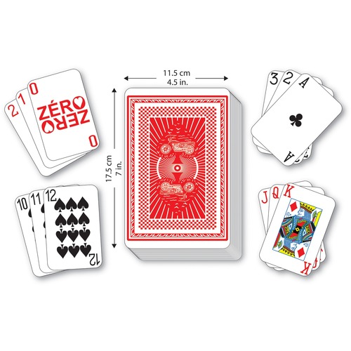 SI Manufacturing 2 in 1 Large Playing Cards - Educational Pack