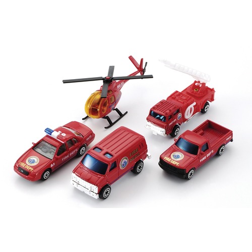 Welly Die-Cast Fire Vehicles - Set - Vehicles - PWLW7506B