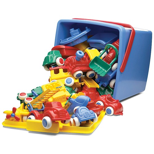 Viking Toys Max & Chubbies Vehicle Bucket Set - Indoor, Outdoor - 30 / Set - Vehicles - VKT41580