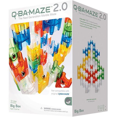 MindWare Q-BA-MAZE 2.0 Big Box - Skill Learning: Imagination, STEAM, Cooperation, Shape, Building, Spatial Visual Skill, Direction