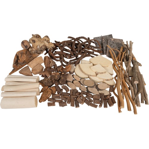 Ready 2 Learn Naturals Wood Collection - Skill Learning: Exploration, Shape, Color, Size Differentiation, Habitat, Plant, Sensory Perception, Arts & Crafts - 3+ Set -  - CEI6942