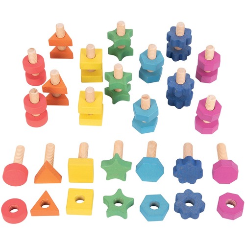 TickiT Rainbow Wooden Nuts & Bolts