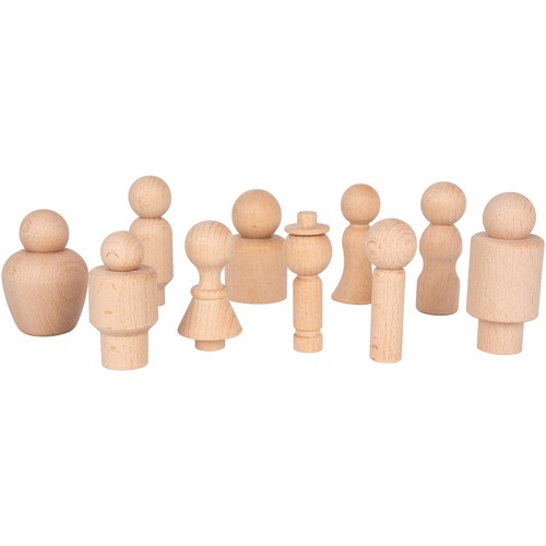 TickiT Wooden Community Figures - Small World Play - LAD74009