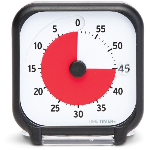 Time Timer Original 3" - 1 Hour - Desktop - For Classroom - Red -  - TTMTT03BW