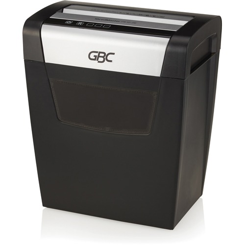 GBC ShredMaster PX10-06 Paper Shredder - Continuous Shredder - Cross Cut - 10 Per Pass - for shredding Staples, Paper Clip, Paper - 0.2" x 0.9" Shred Size - P-4 - 6 Minute Run Time - 23 L Wastebin Capacity