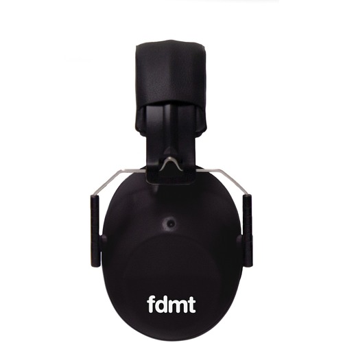 fdmt Protective Earmuffs - Recommended for: Ear - Stretchable, Comfortable, Foldable, Easy to Clean, Lightweight, Cushioned, Strong - Noise Protection - Acrylonitrile Butadiene Styrene (ABS) Earcup, Polyvinyl Chloride (PVC) Pad, Stainless Steel Hoop, Poly