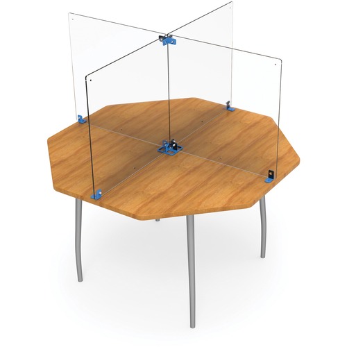 Copernicus X-Shaped Clear Dry-Erase Divider Kit - 24" (609.60 mm) Width x 24" (609.60 mm) Height - Acrylic - Clear - 1 Each