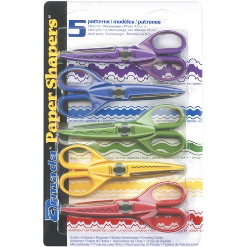 Hygloss Paper Shapers 5-Pack, Set #1 - Stainless Steel - Multi - 5 / Pack