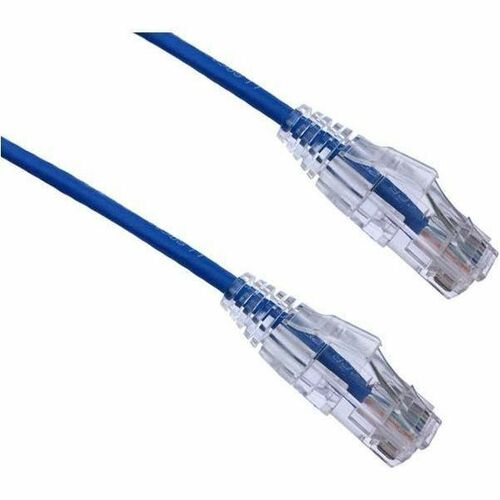 Axiom 6IN CAT6 BENDnFLEX Ultra-Thin Snagless Patch Cable 550mhz (Blue) - 6" Category 6 Network Cable for Network Device - First End: 1 x RJ-45 Network - Male - Second End: 1 x RJ-45 Network - Male - Patch Cable - Gold Plated Contact - Riser - 28 AWG - Blu