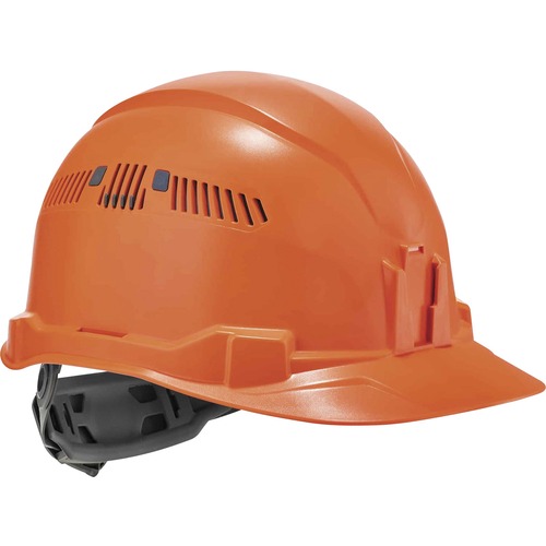Skullerz 8972 Class C Cap-Style Hard Hat - Recommended for: Construction, Utility, Oil & Gas, Construction, Forestry, Mining, General Purpose - Moisture, Odor, Head, Sun, Eye, Overhead Falling Objects, Rain Protection - Orange - Comfortable, Heavy Duty, L