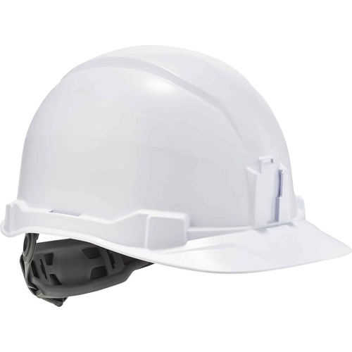 Skullerz 8970 Class E Cap-Style Hard Hat - Recommended for: Construction, Utility, Oil & Gas, Construction, Forestry, Mining, General Purpose - Moisture, Odor, Sun, Rain, Eye, Overhead Falling Objects, Head Protection - White - Comfortable, Heavy Duty, Li