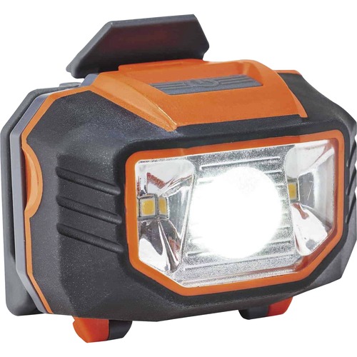 Skullerz 8981 Hard Hat Headlamp - LED - 150 lm Lumen - 3 x AAA - Battery - Orange - 1 Each