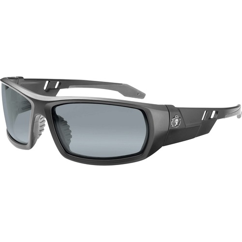 Skullerz Silver Mirror Safety Glasses - Recommended for: Sport, Shooting, Boating, Hunting, Fishing, Skiing, Construction, Landscaping, Carpentry - UVA, UVB, UVC, Debris, Dust Protection - Silver Mirror Lens - Matte Black Frame - Scratch Resistant, Durabl