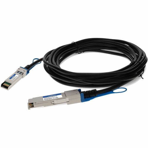 AddOn QSFP28/SFP28 Network Cable - 16.4 ft QSFP28/SFP28 Network Cable for Network Device, Transceiver - First End: 1 x QSFP28 Network - Male - Second End: 1 x SFP28 Network - Male - 25 Gbit/s - 26 AWG - Black - 1 - TAA Compliant