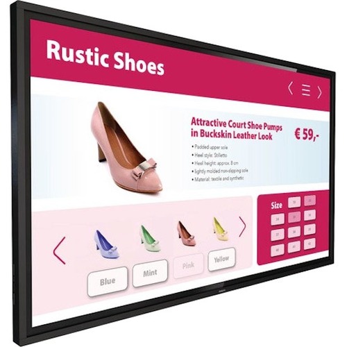 Philips Signage Solutions Multi-Touch Display - 55" LCD - Touchscreen - ARM Cortex A73 - 2 GB DDR3 SDRAM - 3840 x 2160 - 400 Nit - 2160p - HDMI - USB - DVI - Serial - Wireless LAN - Ethernet - Android 8.0 Oreo