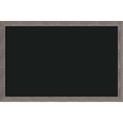 U Brands Decor Magnetic Chalkboard - 23" Width x 35" Height - Rustic Wood Frame - Horizontal/Vertical - 1 Each