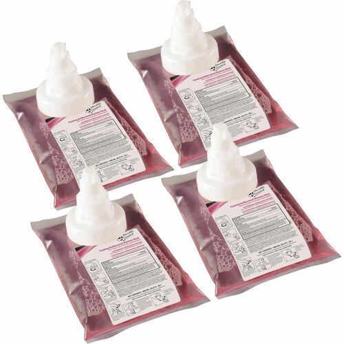 Health Guard Foaming Antibacterial Moisture Wash - Grapefruit ScentFor - 33.8 fl oz (1000 mL) - Kill Germs - Multipurpose - Moisturizing - Antibacterial - Pink - Humectant - 4 / Carton