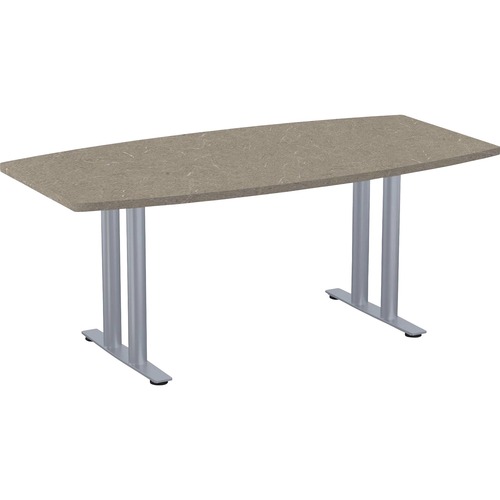 Special-T Sienna Conference Table Component - Evening Tigris Boat Top - T-shaped Base - 72" Table Top Length x 36" Table Top Width - 29" Height - Assembly Required - High Pressure Laminate (HPL) Top Material - 1 Each