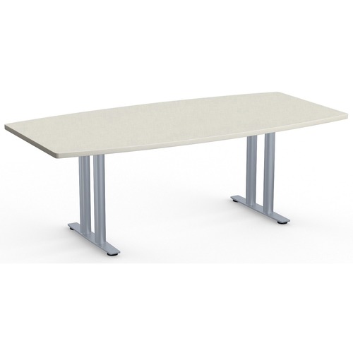 Special-T Sienna Conference Table Component - For - Table TopCrisp Linen Boat Top - T-shaped Base - 84" Table Top Length x 42" Table Top Width - 29" Height - Assembly Required - High Pressure Laminate (HPL) Top Material - 1 Each