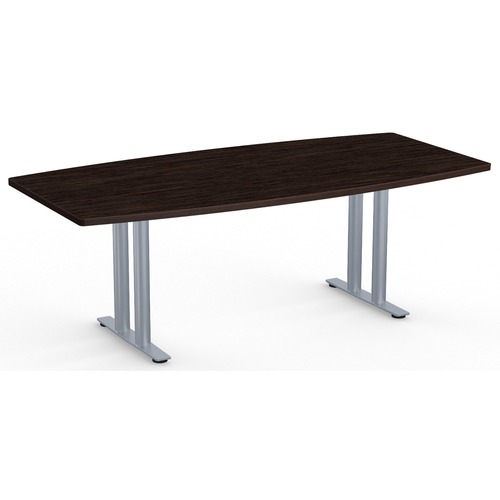 Special-T Sienna Conference Table Component - For - Table TopEbony Recon Boat Top - T-shaped Base - 84" Table Top Length x 42" Table Top Width - 29" Height - Assembly Required - High Pressure Laminate (HPL) - 1 Each