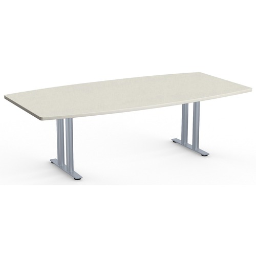 Special-T Sienna Conference Table Component - Crisp Linen Boat Top - T-shaped Base - 96" Table Top Length x 48" Table Top Width - 29" Height - Assembly Required - High Pressure Laminate (HPL) - 1 Each
