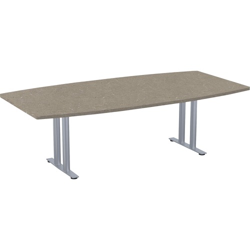 Special-T Sienna Conference Table Component - Evening Tigris Boat Top - T-shaped Base - 96" Table Top Length x 48" Table Top Width - 29" Height - Assembly Required - High Pressure Laminate (HPL) - 1 Each