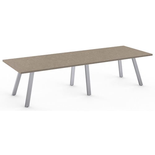 Special-T AIM XL Conference Table - Evening Tigris Top - Dual Pitched Base - 108" Table Top Length x 42" Table Top Width - 29" Height - Assembly Required - High Pressure Laminate (HPL) Top Material - 1 Each
