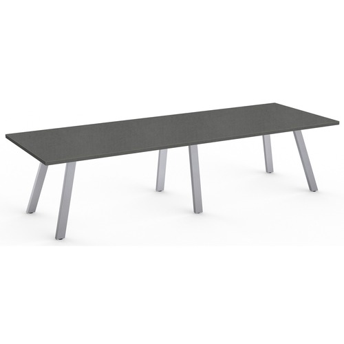 Special-T AIM XL Conference Table - Steel Mesh Top - Dual Pitched Base - 10 ft Table Top Length x 42" Table Top Width - 29" Height - Assembly Required - High Pressure Laminate (HPL) Top Material - 1 Each