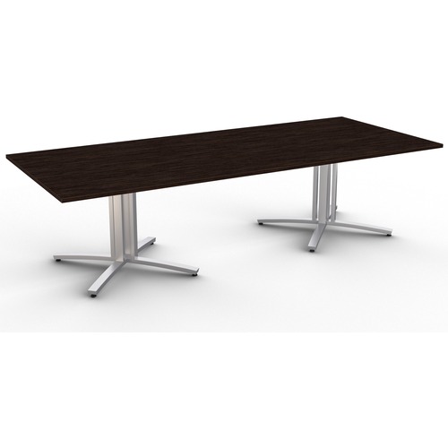 Special-T Structure 4X Conference Table - Ebony Recon Rectangle Top - Powder Coated Base - 10 ft Table Top Length x 48" Table Top Width x 1.25" Table Top Thickness - 29" Height - Assembly Required - High Pressure Laminate (HPL), Particleboard Top Material