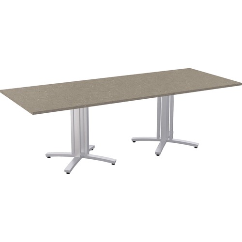 Special-T Structure 4X Conference Table - Evening Tigris Rectangle Top - Powder Coated Base - 10 ft Table Top Length x 48" Table Top Width x 1.25" Table Top Thickness - 29" Height - Assembly Required - High Pressure Laminate (HPL), Particleboard Top Mater