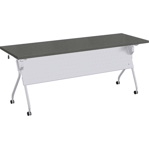 Special-T Transform-2 Flip & Nest Table - Steel Mesh Rectangle Top - Silver Cross Beam Base - 112 lb Capacity x 72" Table Top Width x 24" Table Top Depth x 1.25" Table Top Thickness - 30" Height - Assembly Required - Steel - High Pressure Laminate (HPL) T