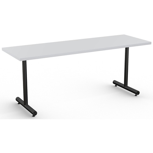 Special-T Kingston Training Table Component - For - Table TopLight Gray Rectangle Top - Black T-shaped Base - 72" Table Top Length x 24" Table Top Width - 29" Height - Assembly Required - Thermofused Laminate (TFL) Top Material - 1 Each