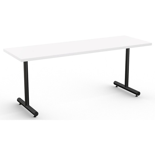 Special-T Kingston Training Table Component - For - Table TopWhite Rectangle Top - Black T-shaped Base - 72" Table Top Length x 24" Table Top Width - 29" Height - Assembly Required - Thermofused Laminate (TFL) Top Material - 1 Each