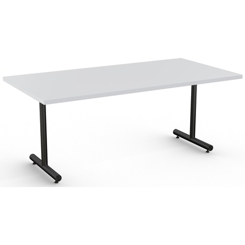 Special-T Kingston Training Table Component - For - Table TopLight Gray Rectangle Top - Black T-shaped Base - 72" Table Top Length x 30" Table Top Width - 29" Height - Assembly Required - Thermofused Laminate (TFL) Top Material - 1 Each