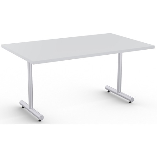 Special-T Kingston Training Table Component - For - Table TopLight Gray Rectangle Top - Metallic Sand T-shaped Base - 60" Table Top Length x 30" Table Top Width - 29" Height - Assembly Required - Thermofused Laminate (TFL) Top Material - 1 Each