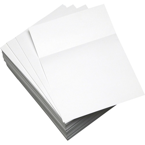 Lettermark Punched & Perforated Papers with Perforations 3-1/2" from the Bottom - White - 92 Brightness - Letter - 8 1/2" x 11" - 20 lb Basis Weight - 75 g/m² Grammage - Smooth - 2500 / Carton - 2500 Sheets - Sustainable Forestry Initiative (SFI) - C