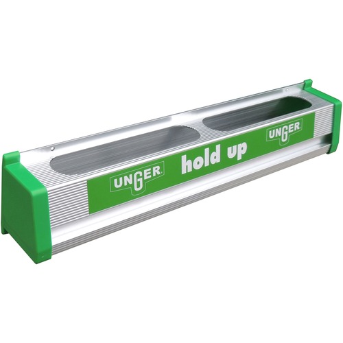 Unger Hold Up Tool Holder - 18" Width - Silver - Aluminum, Plastic - 1 Each