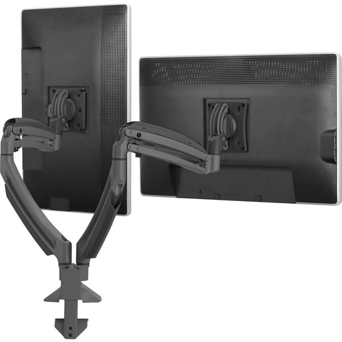 Chief Kontour Clamp Mount for Monitor - Black - Height Adjustable - 2 Display(s) Supported