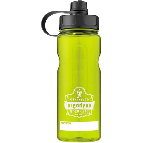 Chill-Its 5151 BPA-Free Water Bottle - 34oz / 1000ml - 1.06 quart - Lime - Plastic, Tritan Copolyester