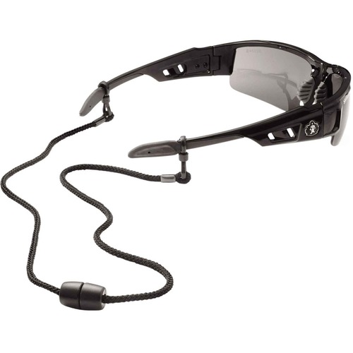 Skullerz 3251 Breakaway Rope Eyewear Lanyard - 6 / Carton - Slip Attachment - 0.3" Height x 1.5" Width x 11" Length - Black - Nylon