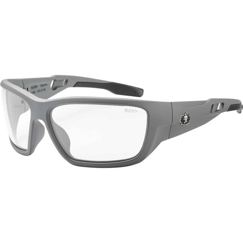 Picture of Skullerz BALDR Anti-Fog Clear Lens Matte Gray Safety Glasses