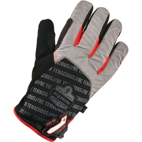 Ergodyne ProFlex 814CR6 Thermal Utility Cut-Resistant Gloves - Thermal Protection - Extra Large Size - Black - Cut Resistant, Machine Washable, Weather Resistant, Durable, Reinforced Thumb, Pull-on Tab, Molded, Secure Fit, Brow Wipe Thumb, ID Tab, Reinfor